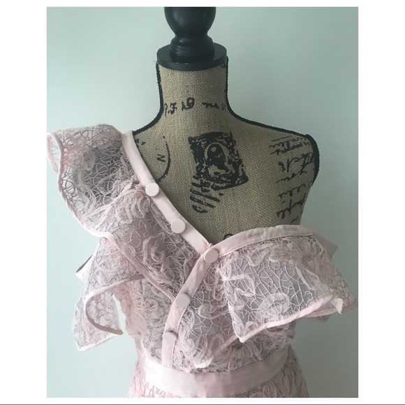 💥6 HR SALE💥 SELF-PORTRAIT FLORAL LACE MIDI DRESS - Picture 4 of 8